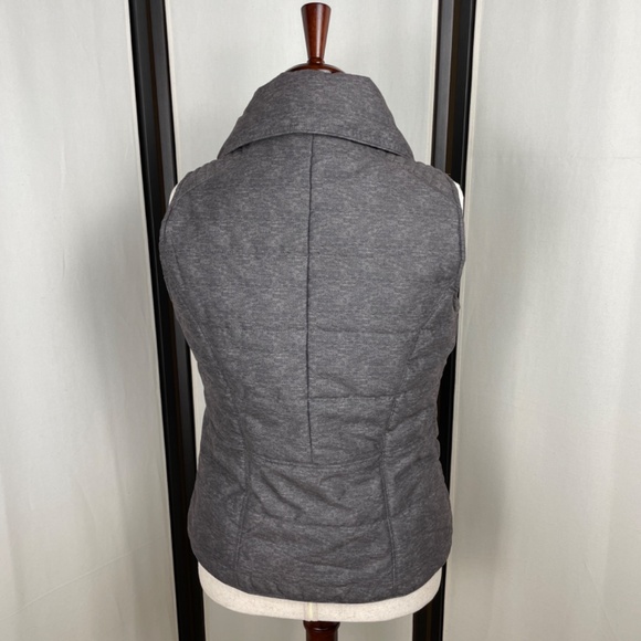 CB Established 1962 Gray Moto Fitted Puffer Vest Size M - Picture 7 of 12